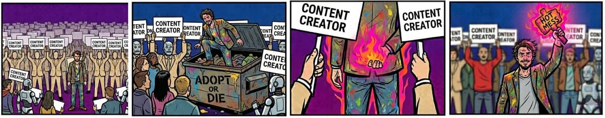 Hot Mess OS comic strip — Part 1